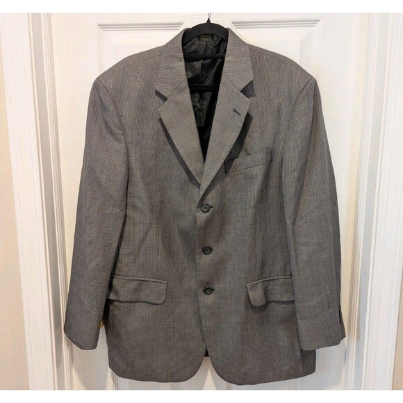 Stafford Men's Wool/Silk 2-Button Tweed Blazer Gray • 40S - Picture 1 of 9